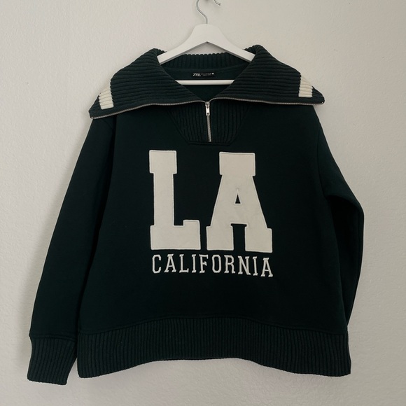 Zara LA Quarter-Zip Sweatshirt - Picture 2 of 5